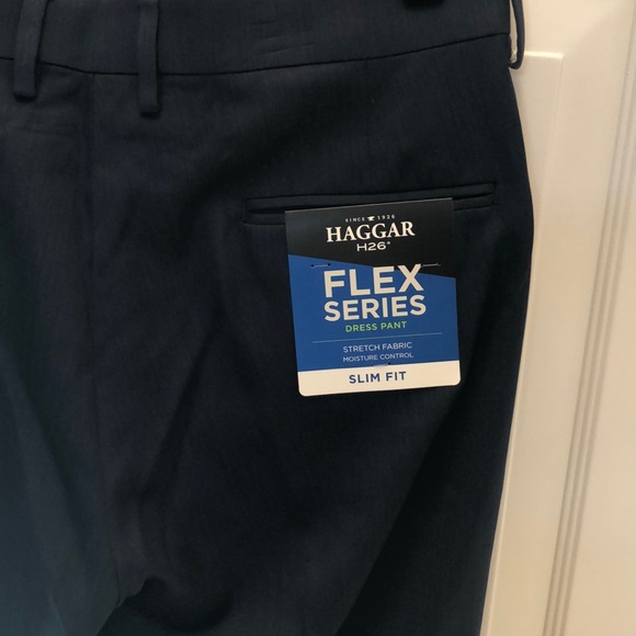Men’s Hagar H26 Flex series dress pants-navy - Picture 3 of 3